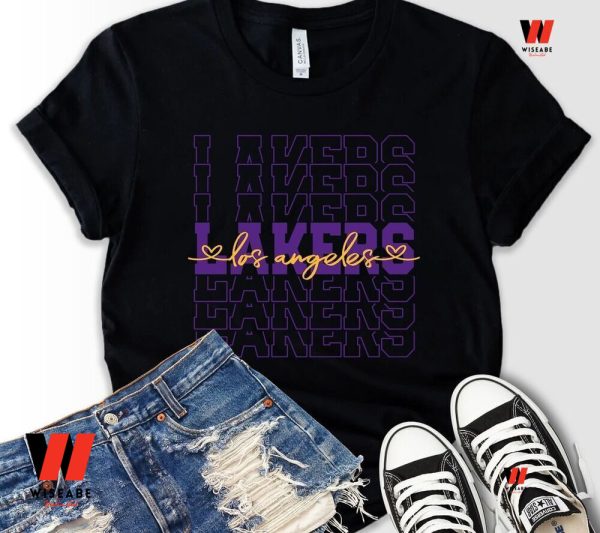Vintage Black LA Lakers Shirt, Cheap LA Lakers Shirts Mens