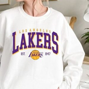 Vintage Los Angeles Lakers 1947 Sweatshirt, Vintage Lakers Sweatshirt