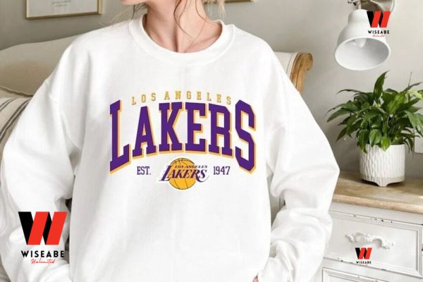 Vintage Los Angeles Lakers 1947 Sweatshirt, Vintage Lakers Sweatshirt