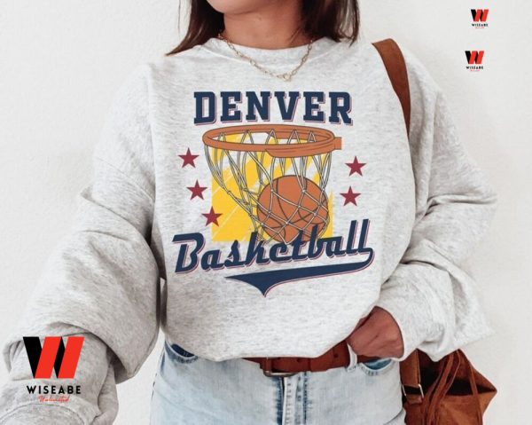 Retro NBA Basketball Basketball Denver Nuggets Sweatshirt