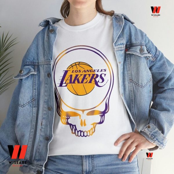 Vintage Skull LA Laker Shirt, Retro Los Angeles Lakers T Shirt