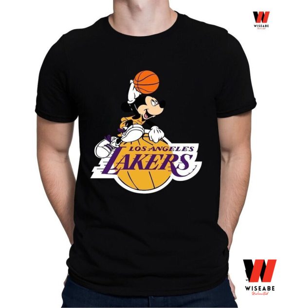 Vintage Mickey Mouse Los Angeles Lakers T Shirt , Lakers Shirt Womens