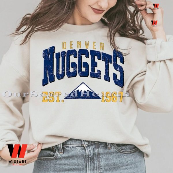 Vintage Basketball Denver Nuggets Sweatshirt For Fans