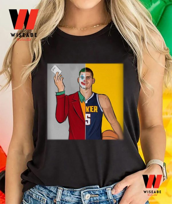 Hot NBA Basketball Team Nikola Jokic Like Joker Denver Nuggets T Shirt, Cheap Denver Nuggets Nikola Jokic T Shirt
