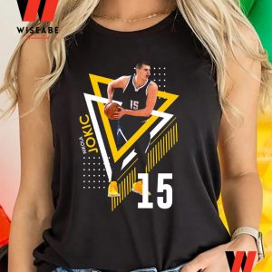 Cheap NBA Number 15 Nikola Jokic Denver Nuggets T Shirt, Denver Nuggets Nikola Jokic T Shirt