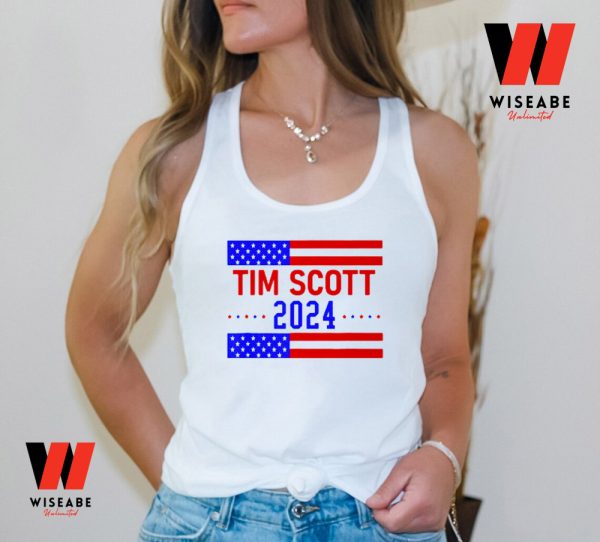 Cheap Tim Scott 2024 T Shirt,  Politician Tim Scott For President T Shirt