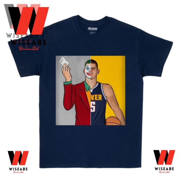 Hot NBA Basketball Team Nikola Jokic Like Joker Denver Nuggets T Shirt, Cheap Denver Nuggets Nikola Jokic T Shirt